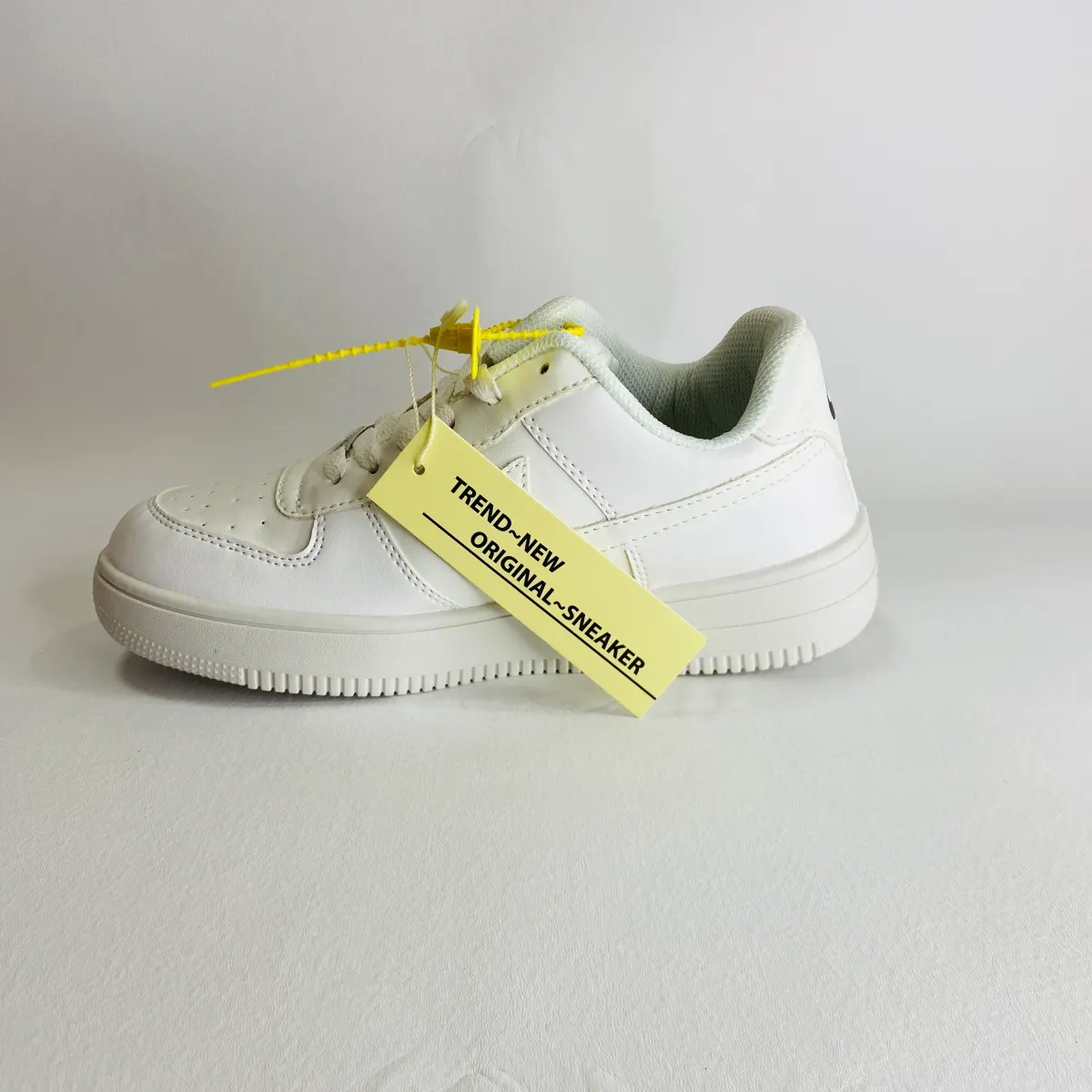 Clean Look, Premium Vibe White Sneakers